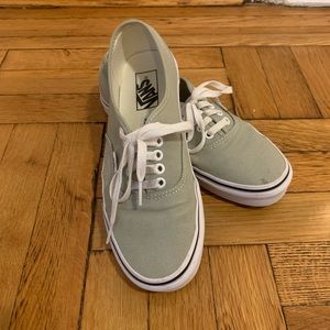 Vans Authentic Sneakers Sage Green Size 8.5 Womens